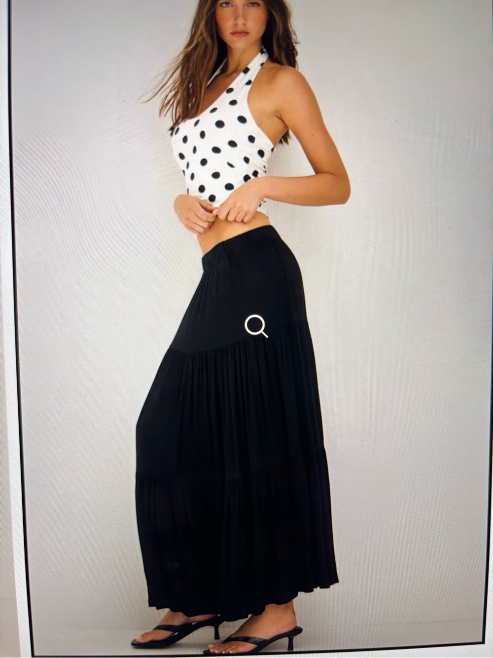 Stradivarius Boho Maxi Skirt